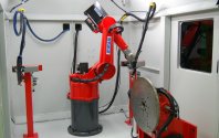 Foto Automatisches Werkzeugwechselsystem für rüstzeit-optimierte Multifunktionsroboter