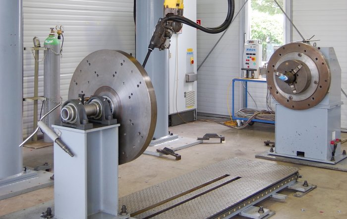 Foto Reistockdrehvorrichtung RDVv11 - Drehmodul RDM11 mit 1.100 kg Tragkraft und verstellbarem Gegenlager